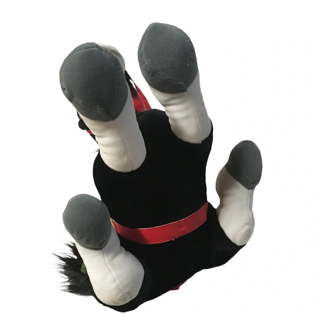 Disney Store Mulan Khan Plush Horse Stuffed Animal Toy Animated Pony Black 18 in